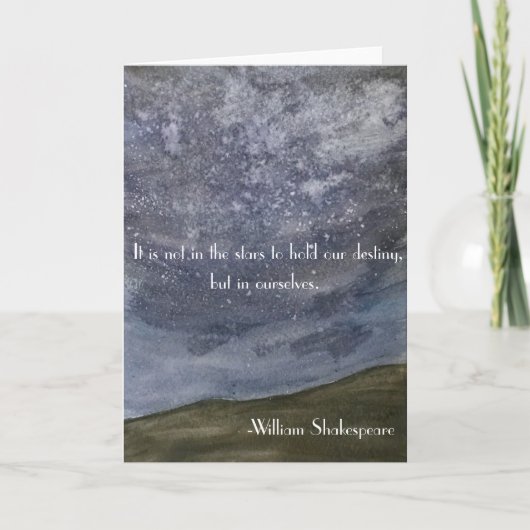 Shakespeare Quote Wenskaart Kaart (Voorkant)