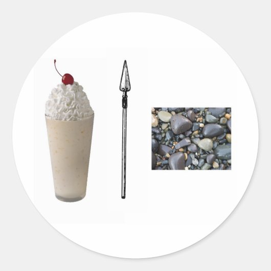 Shakespeare Rocks Ronde Sticker (Voorkant)