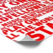 Shakespeare rood verloop tekst ontwerp poster (Hoek)