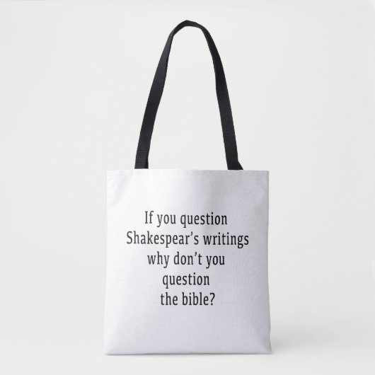 Shakespeare schrijven draagtas (Voorkant)