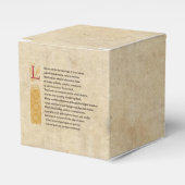 Shakespeare Sonnet 116 (CXVI) op perkament Bedankdoosjes (Voorkant Zijde)