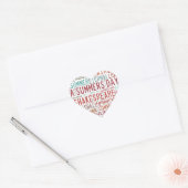Shakespeare Sonnet 18 Hart Sticker (Envelop)