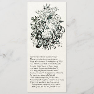 Shakespeare Sonnet # 18 Kaart