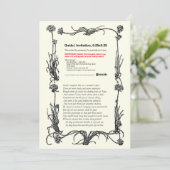 Shakespeare Sonnet # 18 Kaart (Staand voorkant)