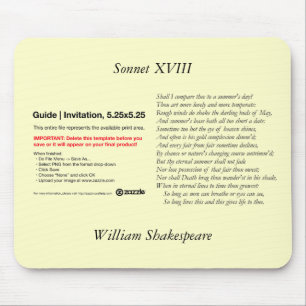 Shakespeare Sonnet # 18 Muismat