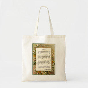 Shakespeare Sonnet 18 Tote Bag
