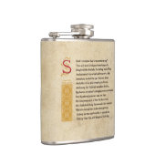 Shakespeare Sonnet 18 (XVIII) op het perkament Heupfles (Rechts)