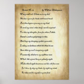 Shakespeare Sonnet 27 Poster (Voorkant)