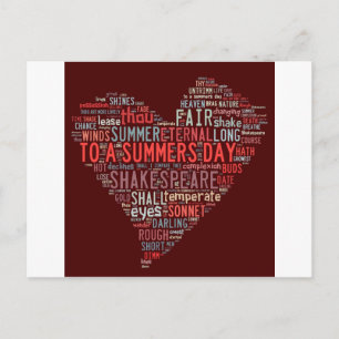 Shakespeare Sonnet Briefkaart