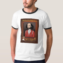 Shakespeare T-shirt omhoog schudden