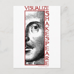 Shakespeare visualiseren briefkaart