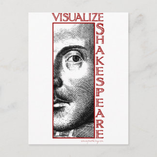 Shakespeare visualiseren briefkaart