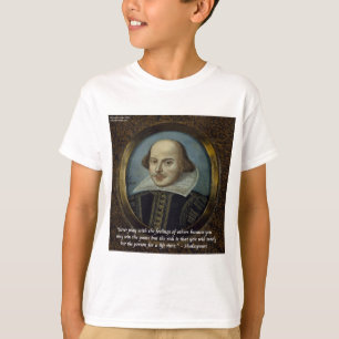Shakespeare & Zijn Beroemde Gevoelenscitaten T-shirt
