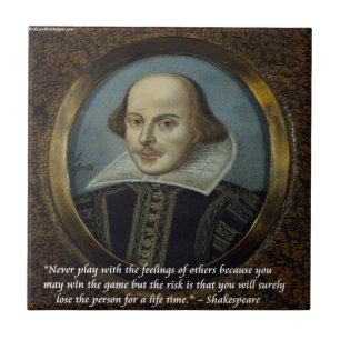 Shakespeare & Zijn Beroemde Gevoelenscitaten Tegeltje