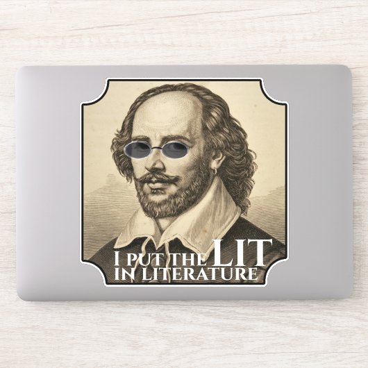 Shakespeare Zonnebril Lit Sticker (Computer)