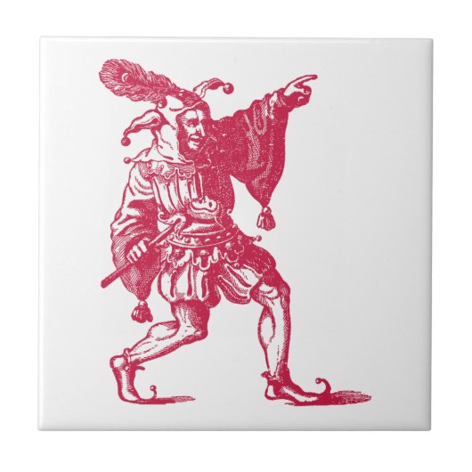 Shakespearean Jester Tegeltje (Voorkant)