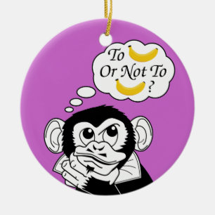 Shakespeare's aap keramisch ornament