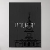 Shakespeare's Julius Caesar "Et tu, Brute?" Poster (Voorkant)