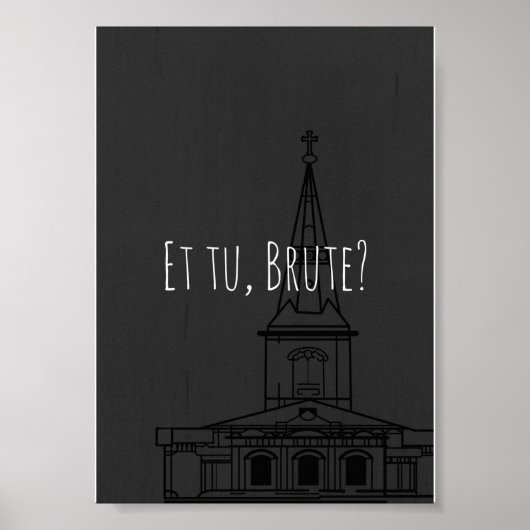 Shakespeare's Julius Caesar "Et tu, Brute?" Poster (Voorkant)
