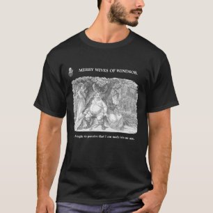 Shakespeare's Merry Wives of Windsor Illustration T-shirt