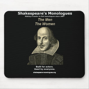 Shakespeare's Monologen Mousepad, Black Muismat