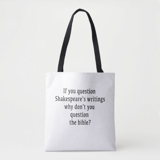 Shakespears's wrtings Tas (Voorkant)