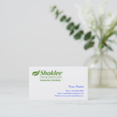 Shaklee Independent Distributer Visitekaartje (Staand voorkant)