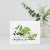 Shaklee reinigt Briefkaart (Staand voorkant)