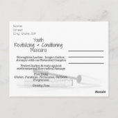 Shaklee Youth Mascara Briefkaart (Achterkant)