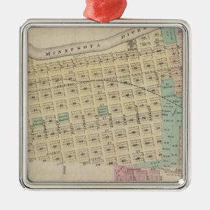 Shakopee, Scott County, Minnesota Metalen Ornament