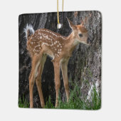Shaky Legs Fawn Keramisch Ornament (Links)