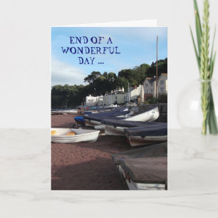 Shaldon, Einde van een prachtige dag - Verjaardags Kaart