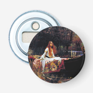 Shallot Boat JW Waterhouse Romantic Art Button Flesopener