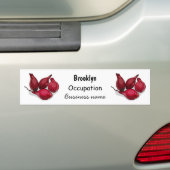 Shallot cartoon illustratie bumpersticker (Op auto)