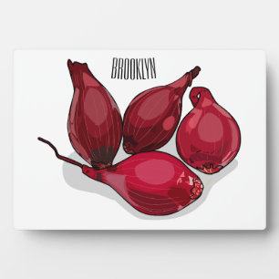 Shallot cartoon illustratie fotoplaat
