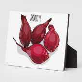 Shallot cartoon illustratie fotoplaat (Zijkant)