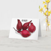Shallot cartoon illustratie kaart (Gele Bloem)