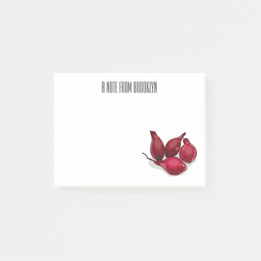 Shallot cartoon illustratie post-it® notes (Voorkant)