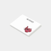 Shallot cartoon illustratie post-it® notes (Schuin)