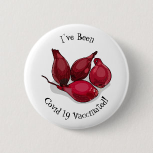 Shallot cartoon illustratie ronde button 5,7 cm
