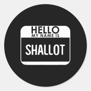 Shallot Costume Shirt Grappig Easy Halloween Outfi Ronde Sticker