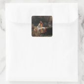 Shallot van John William Waterhouse Vierkante Sticker (Tas)