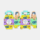 Shaloch Manot - gepersonaliseerde kleurrijke Bedankdoosjes (Uitgevouwen)