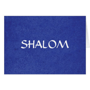Shalom a affligé l'arrière - plan bleu