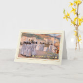 Shalom à Pesach. Carte de voeux Pessin d'Art (Fleur jaune)