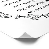 Shalom Aleichem Poster (Hoek)