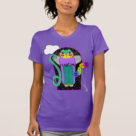Shalom Angel Cat T-shirt (Voorkant)