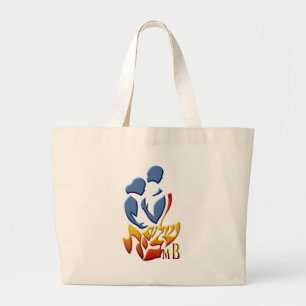 Shalom Bayit mb.png Grote Tote Bag