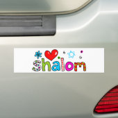 Shalom Bumpersticker (Op auto)