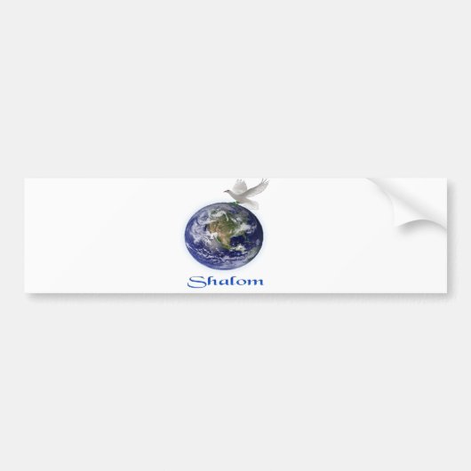 shalom bumpersticker (Voorkant)